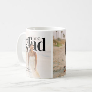 Taza De Café PhotoPop Minúsculas graduado 2026 Dos Foto Graduac