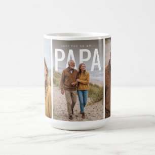Taza De Café PhotoPop Te Amo Mucho Papá Collage de Fotos