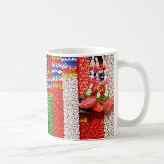 Taza De Café Phuang Maalai - Garland floral tailandés (Derecha)