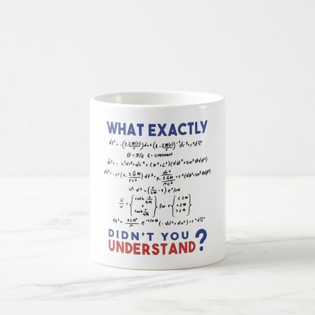 Taza De Café Physics formula Joke (Centro)