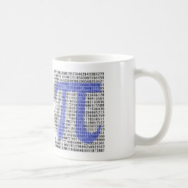 Taza De Café Pi 3.14 a cientos de dígitos