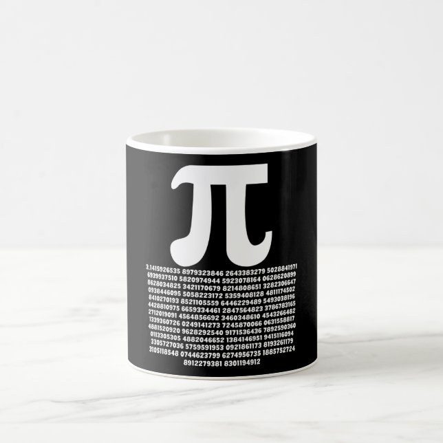 Taza De Café Pi 3.14 Matemáticas Regalo de matemáticas irracion (Centro)