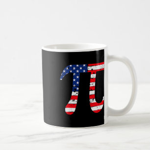 Taza De Café Pi Day Bandera Estadounidense Math Patriótica Nerd