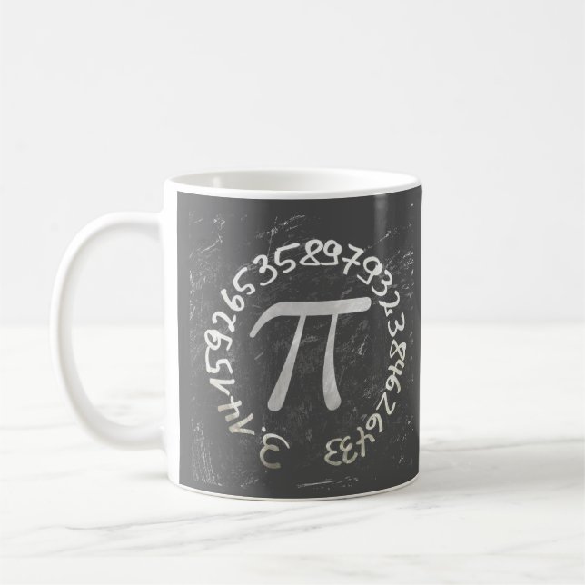 Taza De Café Pi Day PiDay Chalkboard Education (Izquierda)