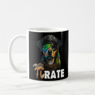 Taza De Café Pi Day Pirate Dog 3 14 Math Science Teacher Pi Rat