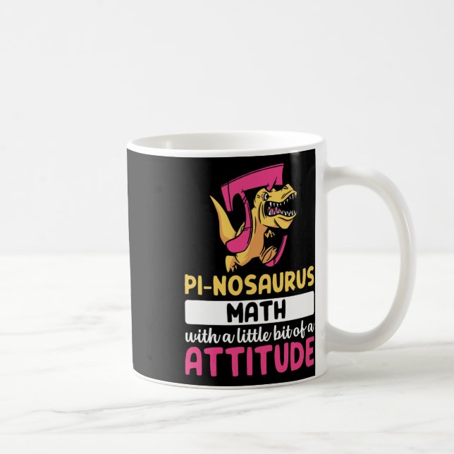Taza De Café Pi Math Mathematics Dinosaur Dino Pi Day  (Derecha)