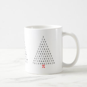 Taza De Café Pi Tree Triangle Mug
