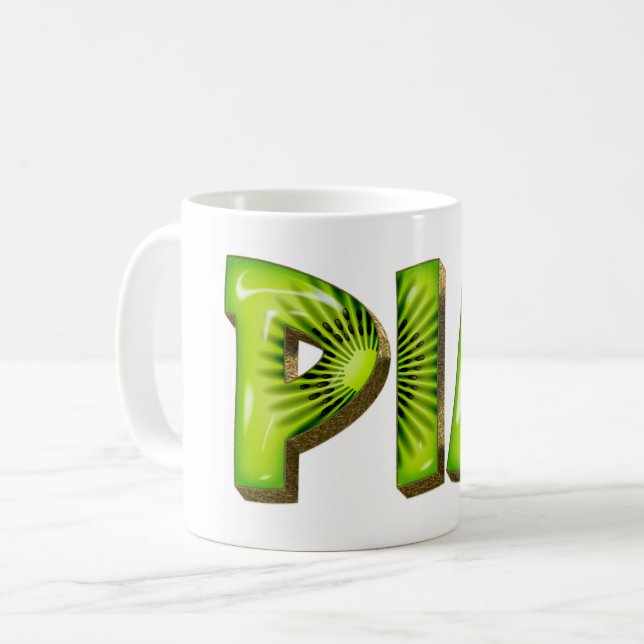 Taza De Café Pia Name Kiwi Style Tasse Teetasse Kaffeetasse (Anverso izquierdo)
