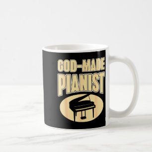 Taza De Café Pianista basado en la fe Música cristiana Inspirac