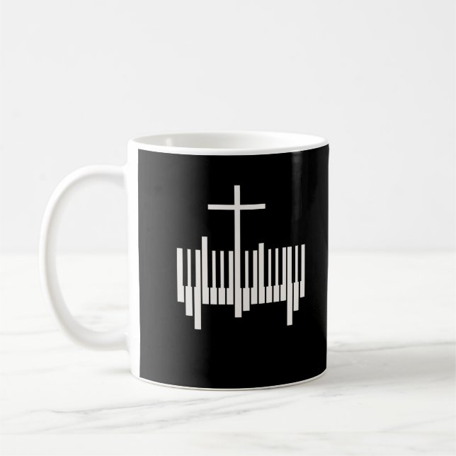 Taza De Café Pianista cristiana música religiosa Lord Piano (Izquierda)