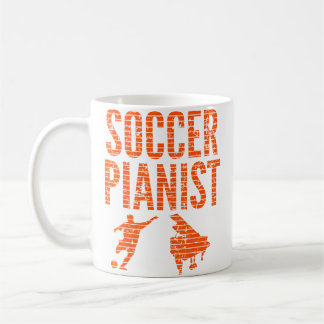 Taza De Café Pianista de Fútbol Regalo de Piano Jugador Deporte