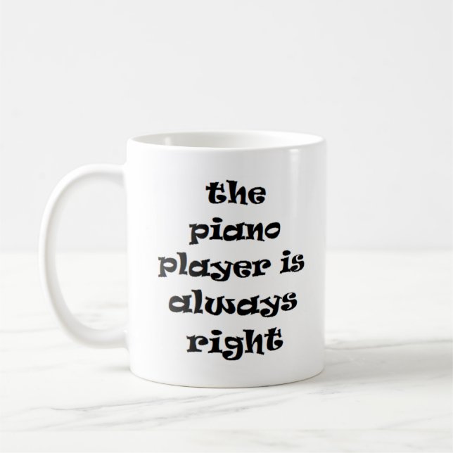 Taza De Café pianista siempre paro de café derecho (Izquierda)