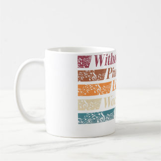 Taza De Café Pianista Teclado Sin Piano