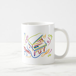 TAZA DE CAFÉ PIANO