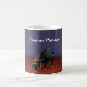 Taza De Café Piano de cola - Sala de música