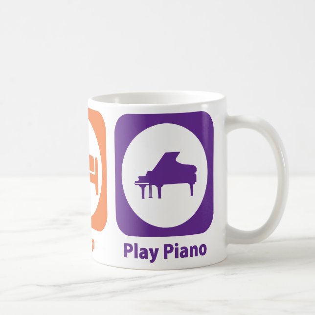 Taza De Café Piano de Eat Sleep Play (Derecha)