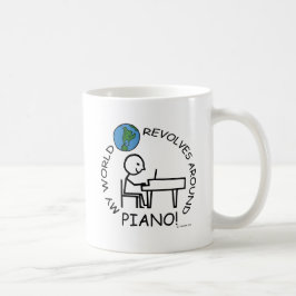 Taza De Café Piano - El mundo gira