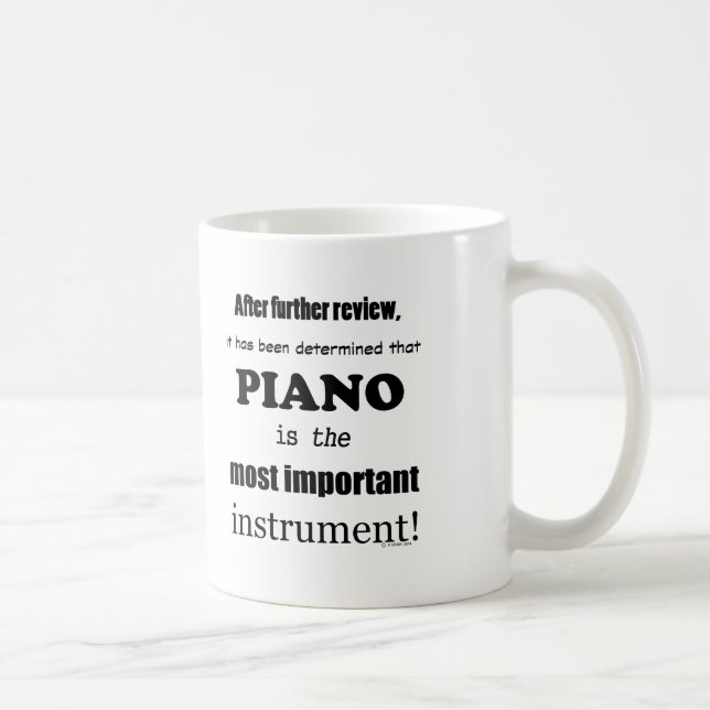 Taza De Café Piano Instrumento más importante (Derecha)