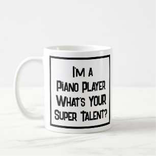 Taza De Café Piano Jugador Super Talento. Coffee Mug