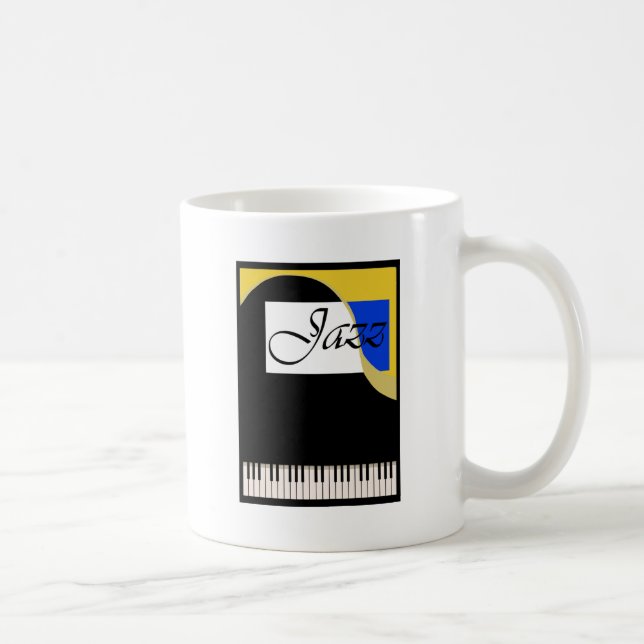 Taza De Café Piano magnífico del jazz (Derecha)