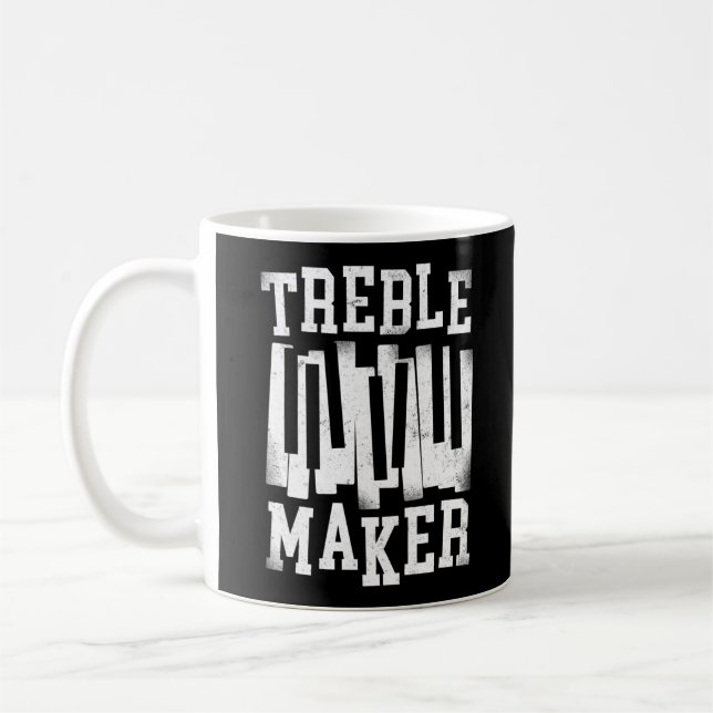 Taza De Café Piano Pianista Treble Maker Keyboard (Izquierda)