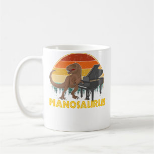 Taza De Café Pianosaurus Pianista Piano Automático
