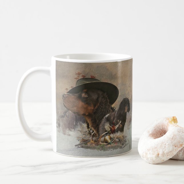 Taza De Café Picardía Español, Temporada de Caza (Con donut)