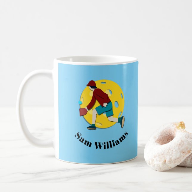 Taza De Café Pickle Ball (Con donut)