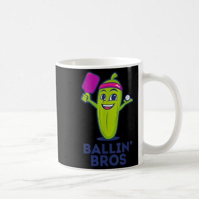 Taza De Café Pickle Ballin’ Bros - Regalos Amigos, Hermanos O (Derecha)