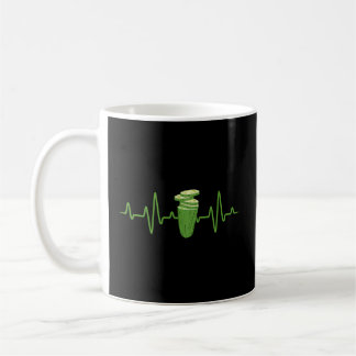 Taza De Café Pickle Cucumber Heartbeat Veggie Pickle