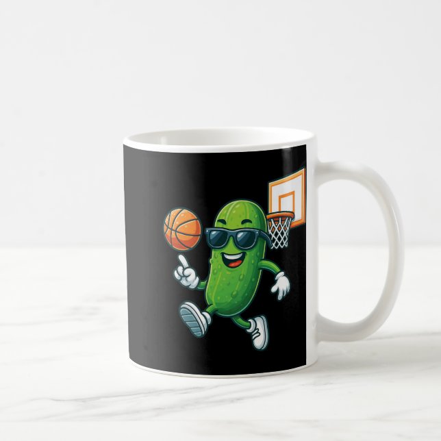 Taza De Café Pickle Playing Basketball Premium  (Derecha)