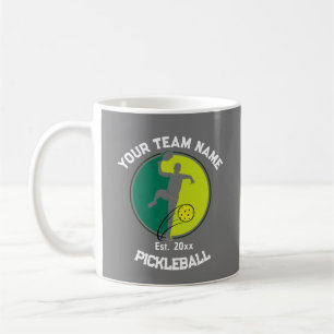 Taza De Café Pickleball Club Team Player Pickler Personalizado 