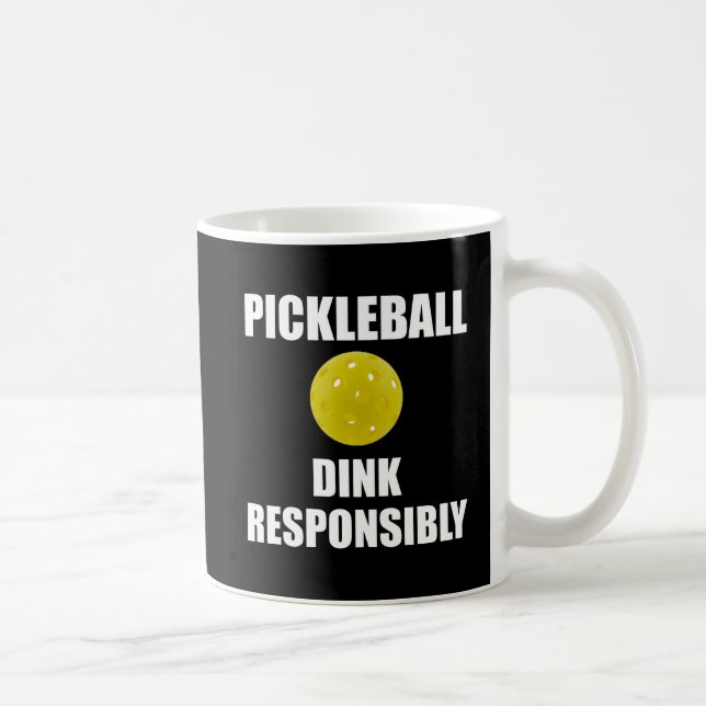 Taza De Café Pickleball Dink responsable (Derecha)