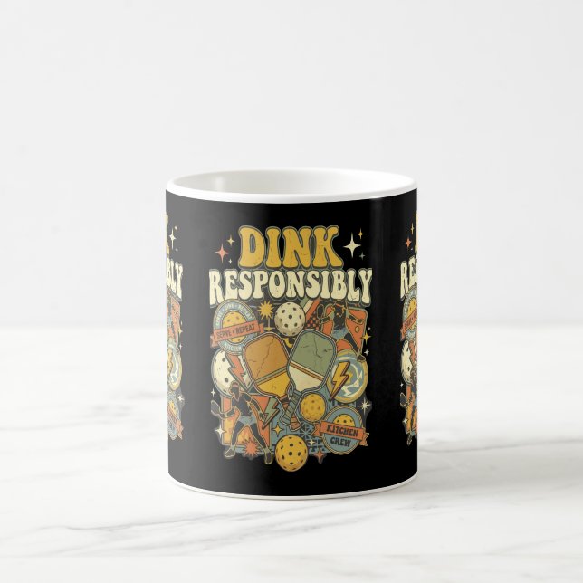 Taza De Café Pickleball Dink Responsibly Paddle Player (Centro)
