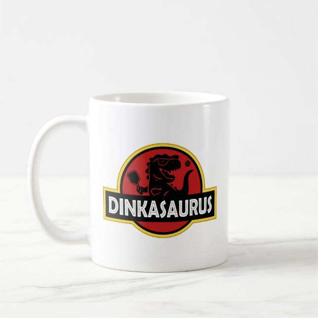 Taza De Café Pickleball Dinkasaurus (Izquierda)