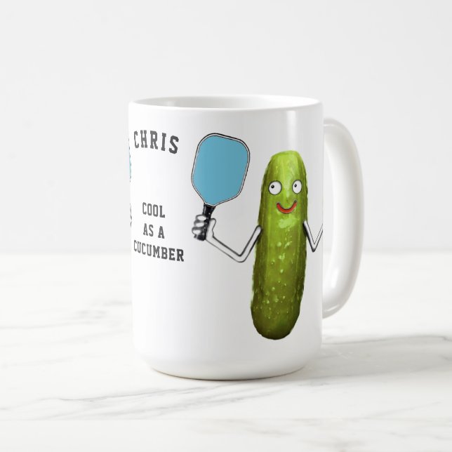 Taza De Café Pickleball Divertido (Anverso derecho)