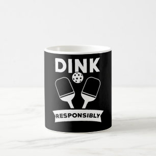 Taza De Café Pickleball Gift Dink Responsable Pun