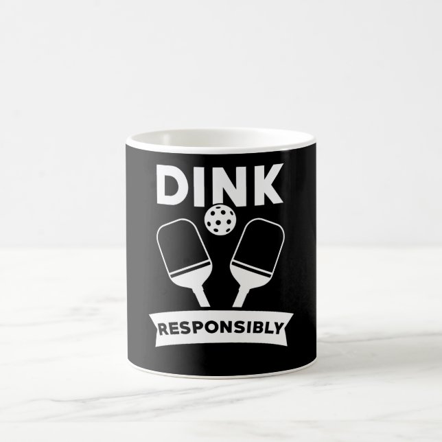Taza De Café Pickleball Gift Dink Responsable Pun (Centro)