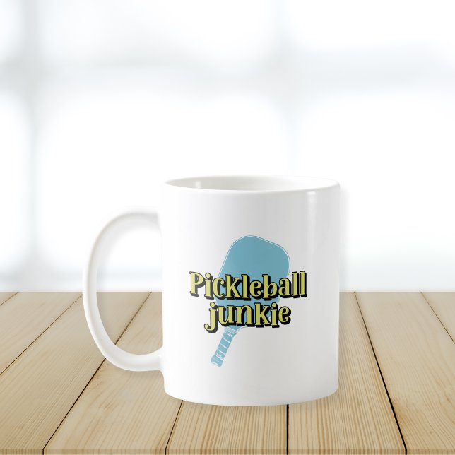 Taza De Café Pickleball Junkie Pickleball Paddle (Subido por el creador)