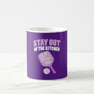 Taza De Café Pickleball - Manténgase fuera de la cocina