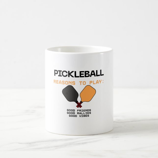 Taza De Café Pickleball Mug – Reasons to Play: Good Friends, Go (Centro)