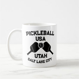 Taza De Café Pickleball Paddle Ball Salt Lake City Personalizad