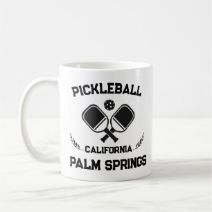 Taza De Café Pickleball Paddle Palm Springs Personalizado de Ca