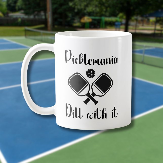 Taza De Café Pickleball Picklemania Dill With It divertido jueg (Subido por el creador)
