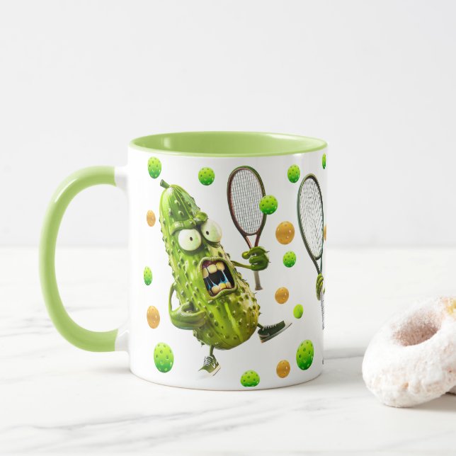 Taza De Café Pickleball Pickles (Con donut)