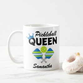 Taza De Café Pickleball Queen Pickleball Coffee Mug