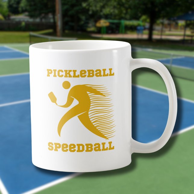 Taza De Café Pickleball Speedball jugador con velocidad (Subido por el creador)