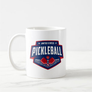 Taza De Café Pickleball Support Team Pickleball Player USA