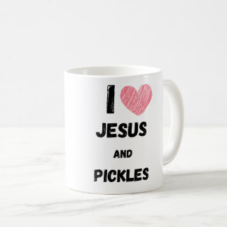 Taza De Café Pickles y Jesús Religiosos