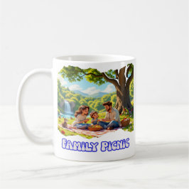 Taza De Café Pícnic de Familia Moderna